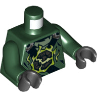 LEGO® los onderdeel Lijf met Motief Donkergroen 973pb2080c01