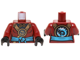 LEGO® los onderdeel Lijf met Motief Donkerrood 973pb2090c01