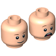 Plaatje in Gallery viewer laden, LEGO® los onderdeel Hoofd in kleur Lichte Noga 3626pb1394