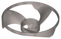 LEGO® los onderdeel Propellor in kleur Zilver 18592