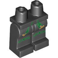 LEGO® los onderdeel Benen met Motief Zwart 970c00pb0429