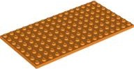 LEGO® los onderdeel Plaat Algemeen in kleur Oranje 92438