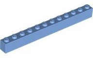 Plaatje in Gallery viewer laden, LEGO® los onderdeel Steen in kleur Medium Blauw 6112