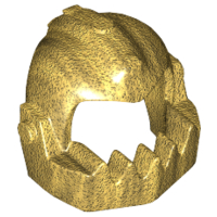 LEGO® los onderdeel Hoofddeksels in kleur Parel Goud 62697