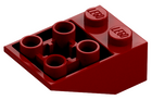 LEGO® los onderdeel Dakpan Omgekeerd Donkerrood 3747b