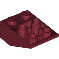 LEGO® los onderdeel Dakpan Omgekeerd Donkerrood 3747b