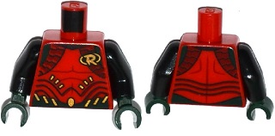 LEGO® los onderdeel Lijf met Motief Rood 973pb2264c01