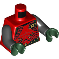 LEGO® los onderdeel Lijf met Motief Rood 973pb2264c01