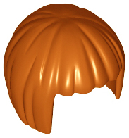 LEGO® los onderdeel Haar in kleur Donker Oranje 62711