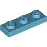 Plaatje in Gallery viewer laden, LEGO® los onderdeel Plaat Algemeen Medium Azuurblauw 3623
