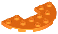 Plaatje in Gallery viewer laden, LEGO® los onderdeel Plaat Rond in kleur Oranje 18646