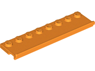 Plaatje in Gallery viewer laden, LEGO® los onderdeel Plaat Aangepast in kleur Oranje 30586