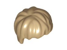 Plaatje in Gallery viewer laden, LEGO® los onderdeel Haar in kleur Donker Geelbruin 40233