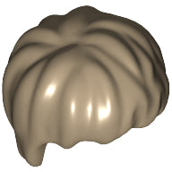Plaatje in Gallery viewer laden, LEGO® los onderdeel Haar in kleur Donker Geelbruin 40233