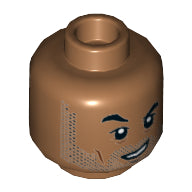 Plaatje in Gallery viewer laden, LEGO® los onderdeel Hoofd in kleur Medium Noga 3626cpb1570