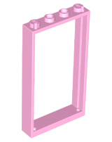 LEGO® los onderdeel Deurkozijn in kleur Fel Roze 60596