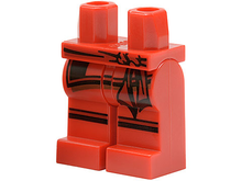 Plaatje in Gallery viewer laden, LEGO® los onderdeel Benen met Motief Rood 970c00pb0376