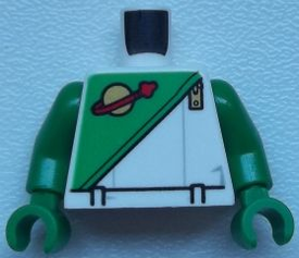 LEGO® los onderdeel Lijf met Motief Wit 973pb2035c01