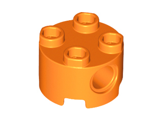 LEGO® los onderdeel Steen Rond in kleur Oranje 17485