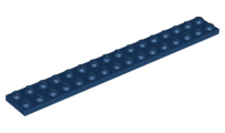 LEGO® los onderdeel Plaat Algemeen in kleur Donkerblauw 4282