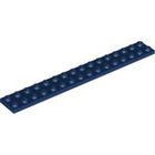 LEGO® los onderdeel Plaat Algemeen in kleur Donkerblauw 4282