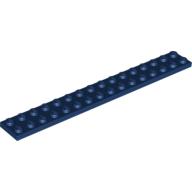 LEGO® los onderdeel Plaat Algemeen in kleur Donkerblauw 4282
