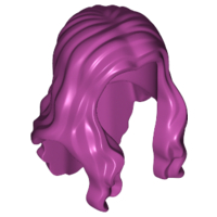 Plaatje in Gallery viewer laden, LEGO® los onderdeel Haar in kleur Magenta 95225