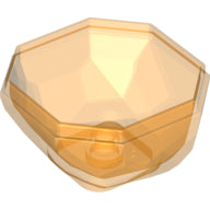 Plaatje in Gallery viewer laden, LEGO® los onderdeel Rots in kleur Doorzichtig Oranje 30294
