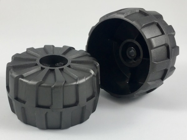 LEGO® los onderdeel Wiel in kleur Parel Donkergrijs 2515