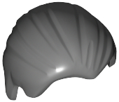 LEGO® los onderdeel Haar Donker Blauwachtig Grijs 92081