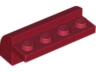 Plaatje in Gallery viewer laden, LEGO® los onderdeel Dakpan Gebogen in kleur Donkerrood 6081
