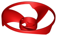 LEGO® los onderdeel Propellor in kleur Rood 18592