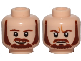 LEGO® los onderdeel Hoofd in kleur Lichte Noga 3626pb1451