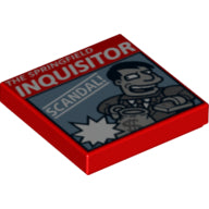 Plaatje in Gallery viewer laden, LEGO® los onderdeel Tegel met Motief Rood 3068pb0922