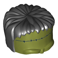 LEGO® los onderdeel Hoofddeksels Olijfgroen 93556pb04