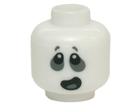 LEGO® los onderdeel Hoofd Gloed In Donker Wit 3626pb1408