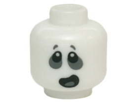 LEGO® los onderdeel Hoofd Gloed In Donker Wit 3626pb1408