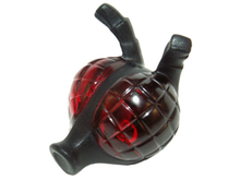 Plaatje in Gallery viewer laden, LEGO® los onderdeel Hoofd Aangepast in kleur Zwart 20600pb01