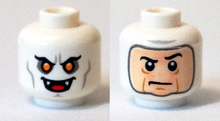 Plaatje in Gallery viewer laden, LEGO® los onderdeel Hoofd in kleur Wit 3626pb1376