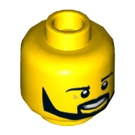 Plaatje in Gallery viewer laden, LEGO® los onderdeel Hoofd in kleur Geel 3626cpb1213