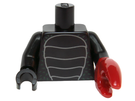LEGO® los onderdeel Lijf met Motief Zwart 973pb2107c01
