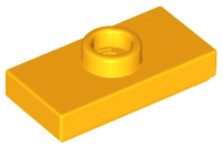 Plaatje in Gallery viewer laden, LEGO® onderdeel Plaat Aangepast Helder Licht Oranje 15573