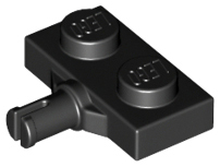 LEGO® los onderdeel Plaat Aangepast in kleur Zwart 21445