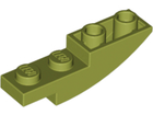 LEGO® los onderdeel Dakpan Gebogen in kleur Olijfgroen 13547