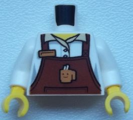LEGO® los onderdeel Lijf met Motief Wit 973pb2033c01