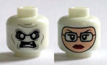 Plaatje in Gallery viewer laden, LEGO® los onderdeel Hoofd Gloed In Donker Wit 3626cpb1383