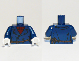 LEGO® los onderdeel Lijf met Motief Donkerblauw 973pb2073c01