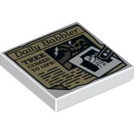 LEGO® los onderdeel Tegel met Motief in kleur Wit 3068pb0675
