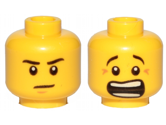LEGO® los onderdeel Hoofd in kleur Geel 3626cpb1337