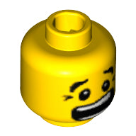 Plaatje in Gallery viewer laden, LEGO® los onderdeel Hoofd in kleur Geel 3626cpb1337